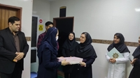 تجلیل از پرسنل گفتار درمان بیمارستان 